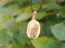 Přírodní citrín přívěsek 2 cm - SLUNCE