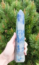 Modrý křemen špice HVĚZDNÝ STRÁŽCE 26 cm
