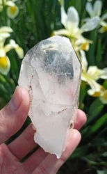 Krystal křišťálu STRÁŽCE ZÁZNAMŮ+SAMOLÉČITEL+ KLÍČE  mistrovský krystal