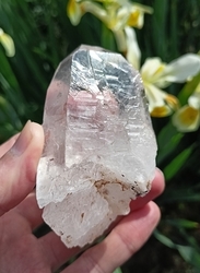 Krystal křišťálu STRÁŽCE ZÁZNAMŮ+SAMOLÉČITEL+ KLÍČE  mistrovský krystal
