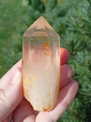Krystal křišťálu - ZLATÝ LÉČITEL + CHANNELING - mistrovský krystal