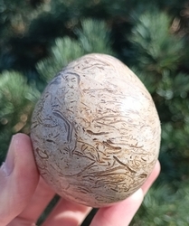 Jaspis - vejce, mořský sediment  211 g  