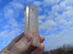 Křišťál s hematitem osobní krystal 117 g - VELKÁ PODPORA