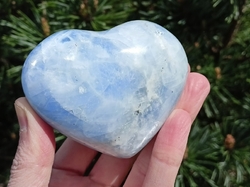 Kalcit modrý 260 g Velké srdce