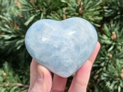 Kalcit modrý 260 g Velké srdce