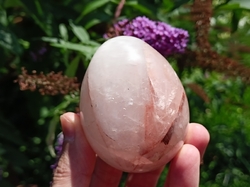  Křišťál s hematitem vejce 294 g 