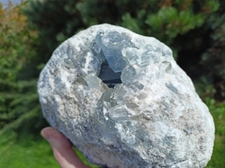 Celestýnová geoda 5200 g - mistrovský krystal