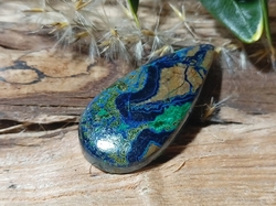 Azurit s malachitem kabošon top kvalita 4,28 g, Peru