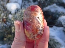 Karneol hmatka  64 g - VÁŠEŇ A JEDINEČNOST