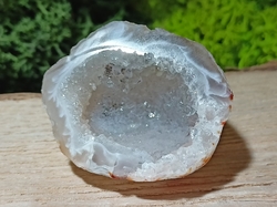 Achát peříčkový  mini geoda 15,6 g
