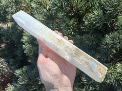 Selenitová tyč surová 26 cm Maroko