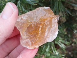 Křišťál + křemen surový s limonitem 73 g - SLUNCE