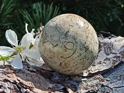 Jaspis - koule, mořský sediment  159 g 