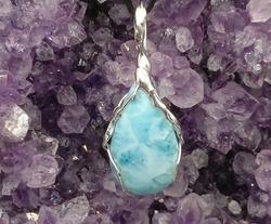 LARIMAR top kvalita přívěsek - CÍTÍM SVOU NÁDHERNOU DUŠI