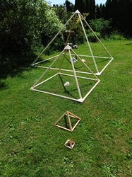 Pyramida dřevěná 200 cm skládací - HARMONIZACE A RELAXACE