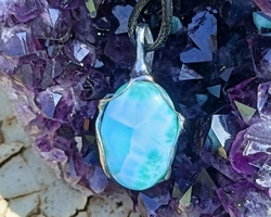 LARIMAR top kvalita přívěsek - CÍTÍM SVOU NÁDHERNOU DUŠI