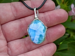 LARIMAR top kvalita přívěsek - CÍTÍM SVOU NÁDHERNOU DUŠI