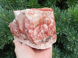 Kalcit červený surový 1743 g, extra kvalita - ÚTES PLNÝ SÍLY