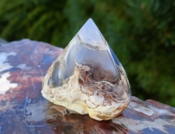 Chalcedon modrý s horninou špice 101 g - NEBE NA ZEMI