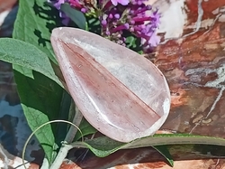 Kapka křišťál s hematitem 11,7 g Madagaskar