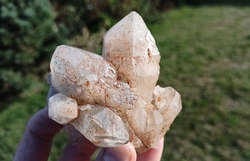 Kříšťál-Křemen s Chloritem drúza ZELENÝ CHRÁM 199 g