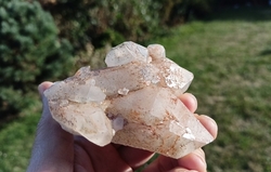 Kříšťál-Křemen s Chloritem drúza ZELENÝ CHRÁM 199 g