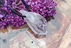 Ametystová špice krystal 3,2 cm přívěsek - PRŮVODCE