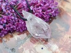 Ametystová špice krystal 3,2 cm přívěsek - PRŮVODCE
