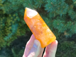  Křišťál s limonitem obelisk 182,4 g - ZLATÝ PAPRSEK