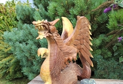 Drak dřevěný s křídly 31 cm - SILÁK