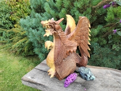 Drak dřevěný s křídly 31 cm - SILÁK