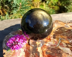 Obsidián zlatý koule 273 g extra kvalita - VESMÍR