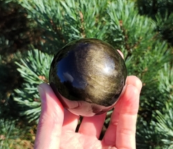 Obsidián zlatý koule 273 g extra kvalita - VESMÍR
