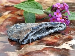Achát peříčkový  mini geoda 14 g 