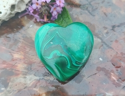 Malachit srdce 4 cm - SOULAD SRDCE A ROZUMU