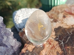 Křišťál s limonitem vejce 64 g