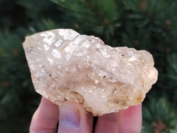 Záhněda elestiální krystal obostranný 176,6 g Česká republika - KRÁLOVSKÉ ŽEZLO