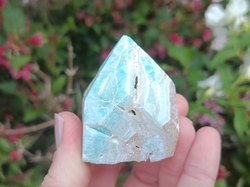 Aragonit modrý půlbrus hrot 139 g - PLUJI KUPŘEDU