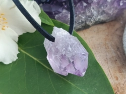Ametystová špice krystal 2,7 cm přívěsek - PODPORA