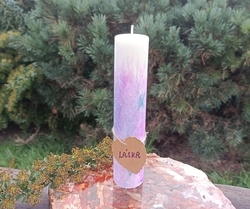 Svíčka válec úzký - LÁSKA 