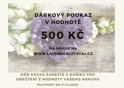 Dárkový poukaz v hodnotě 500 Kč
