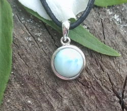 LARIMAR kulatý 1 cm přívěsek - PROPOJENÍ SE SVOU DUŠÍ