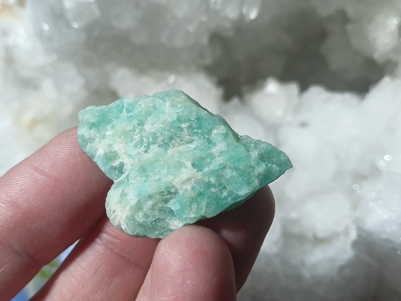 Amazonit krystal surový 7,3 g Brazílie