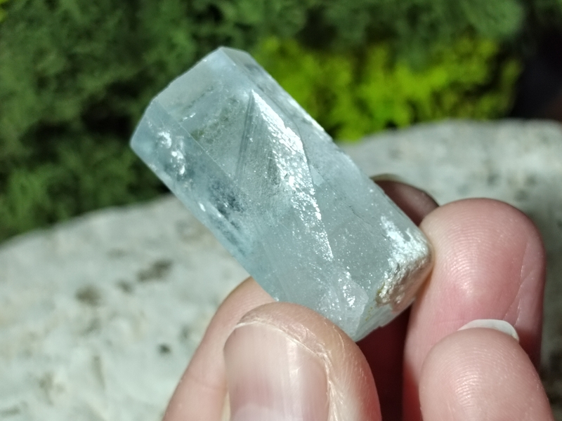 Akvamarín krystal 15,77 g, Pákistán - ZÁZNAMOVÝ KRYSTAL