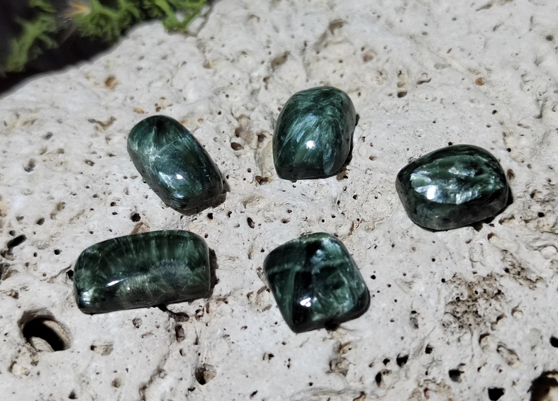 SERAFINIT kabošon SET 5 ks 5,14 g 