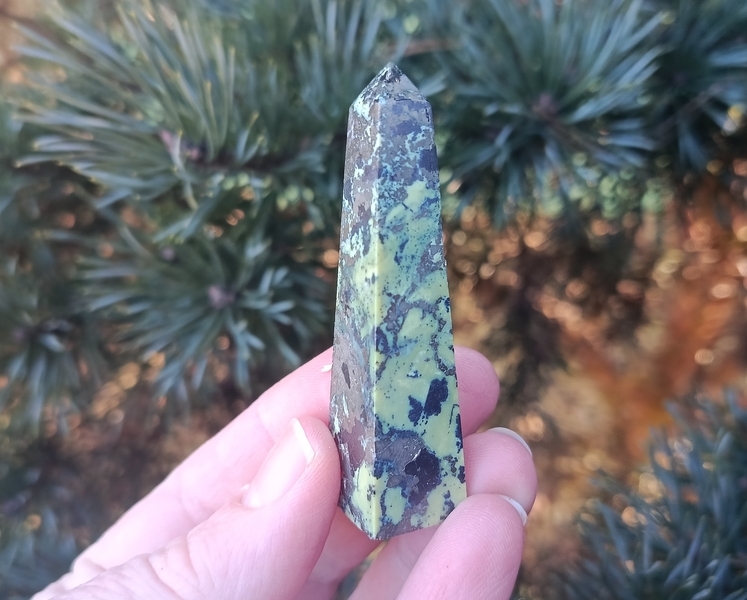 Serpentinit obelisk Peru 42 g - VNITŘNÍ SÍLA