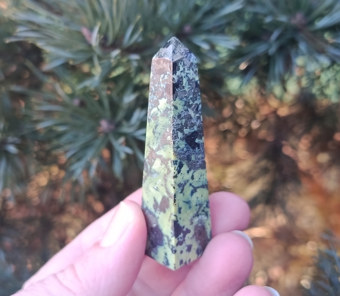 Serpentinit obelisk Peru 42 g - VNITŘNÍ SÍLA