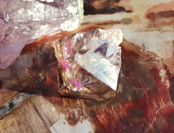 Záhněda s ametystem window quartz 9,21 g - TRANSFORMACE
