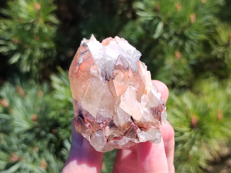 Kalcit červeno bílý surový 110 g, extra kvalita - Mexiko