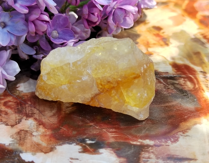 Křišťál + křemen surový s limonitem 26,6 g - ZLATÝ LÉČITEL